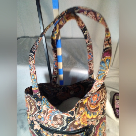 Brown Motif Vera Bradley Over Shoulder Tote § - Picture 2 of 13